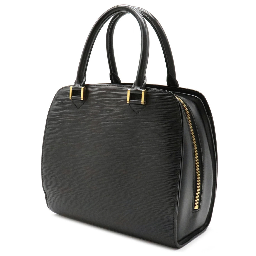 Louis Vuitton Pont Neuf Black Leather Epi Handbag Noir Black